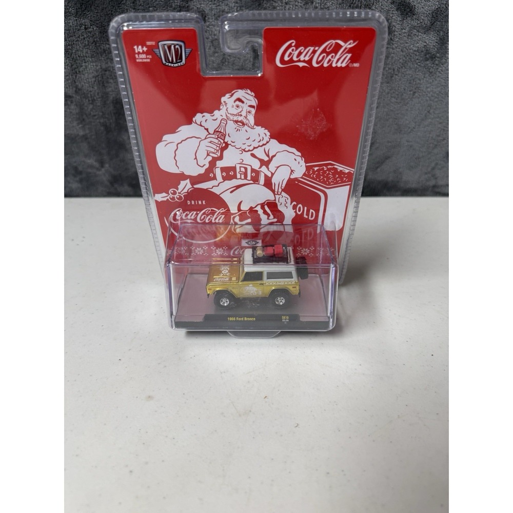 NEW 2025 M2 Machines Christmas Coca-Cola Santa 1966 Ford Bronco